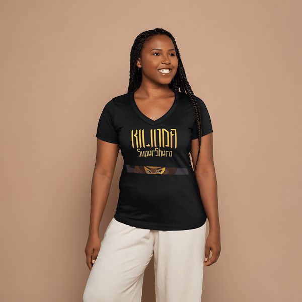 KILINDA SuperShero - Women's Performance V-Neck T-Shirt