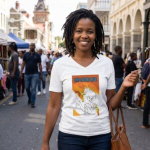 KILINDA SuperShero "Coloring Book" Adventure V-Neck Tee! Vintage Style